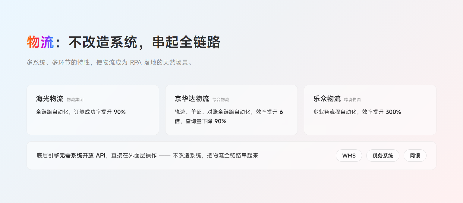 物流行业客户案例